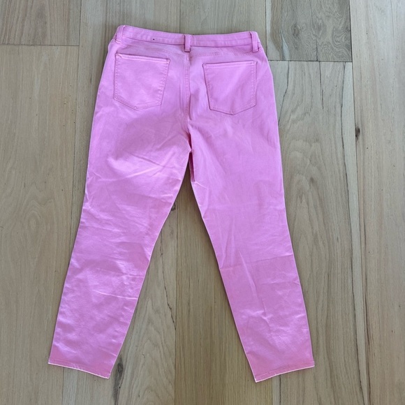 Talbots Flawless Slim Ankle Pink Khaki Pants Jeans Size 14 - Picture 3 of 4